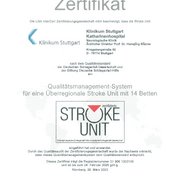 Zertifikat Stroke Unit