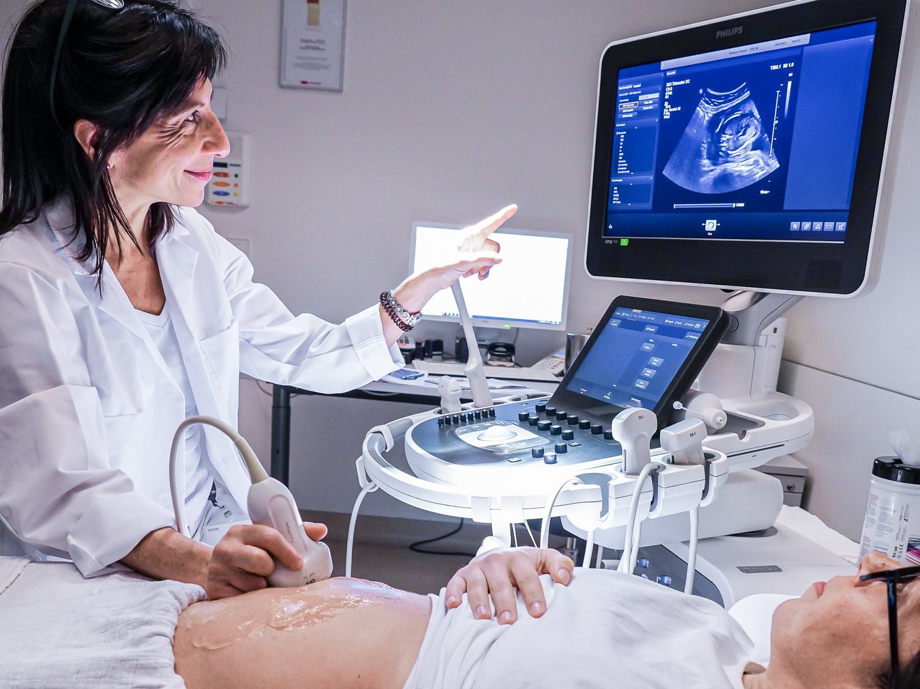 Ultraschalluntersuchung einer Schwangeren