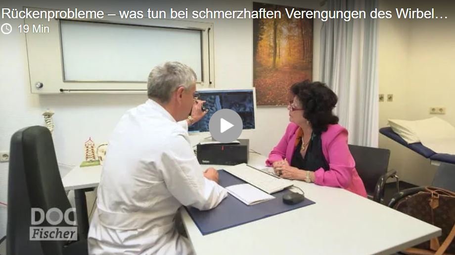 SWR Sendung Doc Fischer - Rückenschmerzen